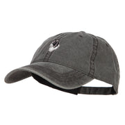 Border Collie Head Embroidered Washed Cap