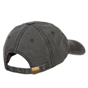 Border Collie Head Embroidered Washed Cap