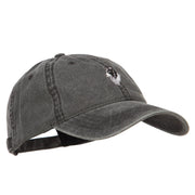 Border Collie Head Embroidered Washed Cap