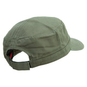 Aardvark Embroidered Garment Washed Adjustable Army Cap - Olive-Green OSFM