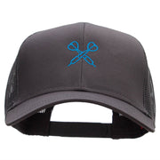 Dual Darts Embroidered Solid Cotton Twill Mesh Prostyle Cap