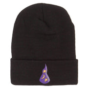 Wizard Hat with Stars and Moon Embroidered Long Beanie