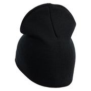 US Space Force with Delta Symbol Embroidered 8" Short Beanie - Black OSFM
