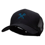 Dual Darts Embroidered Solid Cotton Twill Mesh Prostyle Cap