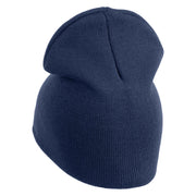 US Space Force with Delta Symbol Embroidered 8" Short Beanie - Navy OSFM