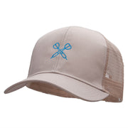 Dual Darts Embroidered Solid Cotton Twill Mesh Prostyle Cap