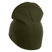 US Space Force with Delta Symbol Embroidered 8" Short Beanie - Olive OSFM