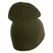 US Space Force with Delta Symbol Embroidered 8" Short Beanie - Olive OSFM