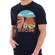 Zion National Park Cotton Short Sleeve Deluxe Jersey Graphic Shirt