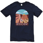 Zion National Park Cotton Short Sleeve Deluxe Jersey Graphic Shirt