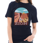 Zion National Park Cotton Short Sleeve Deluxe Jersey Graphic Shirt