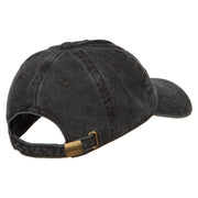 Japanese Chinese Love Embroidered Washed Cotton Cap