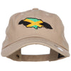 Jamaica Flag Map Embroidered Unstructured Cap