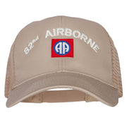 82nd Airborne Logo Embroidered Solid Cotton Mesh Pro Cap