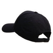 Licensed Star US Army Veteran Military Embroidered Solid Cotton Twill Low Profile Strap Cap - Black OSFM