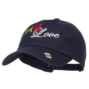 Rasta JAH Love Embroidered Unstructured Cap