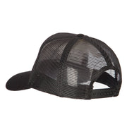 82nd Airborne Logo Embroidered Solid Cotton Mesh Pro Cap