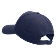Licensed Star US Army Veteran Military Embroidered Solid Cotton Twill Low Profile Strap Cap - Navy OSFM
