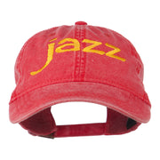 Jazz Embroidered Cotton Cap