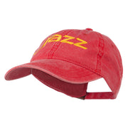 Jazz Embroidered Cotton Cap