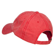 Japanese Chinese Love Embroidered Washed Cotton Cap