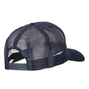 82nd Airborne Logo Embroidered Solid Cotton Mesh Pro Cap