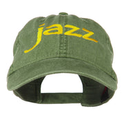 Jazz Embroidered Cotton Cap