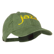 Jazz Embroidered Cotton Cap