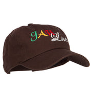 Rasta JAH Love Embroidered Unstructured Cap