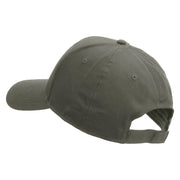 Licensed Star US Army Veteran Military Embroidered Solid Cotton Twill Low Profile Strap Cap - Grey OSFM