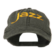 Jazz Embroidered Cotton Cap