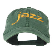 Jazz Embroidered Cotton Cap