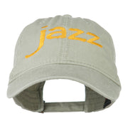 Jazz Embroidered Cotton Cap