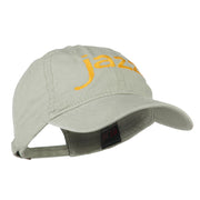 Jazz Embroidered Cotton Cap