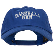 Baseball Dad Embroidered Unstructured Cotton Cap