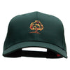 Autumn Tree Embroidered Cotton Twill Pro Style Cap