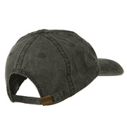 Black Jack Embroidered Washed Cap