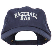 Baseball Dad Embroidered Unstructured Cotton Cap