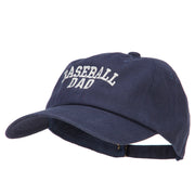 Baseball Dad Embroidered Unstructured Cotton Cap