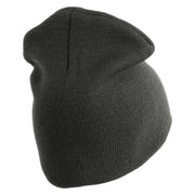 Delta with USSF Symbol Embroidered 8 Inch Short Beanie - Charcoal OSFM