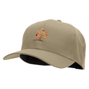 Autumn Tree Embroidered Cotton Twill Pro Style Cap