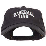 Baseball Dad Embroidered Unstructured Cotton Cap