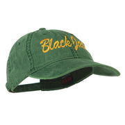 Black Jack Embroidered Washed Cap