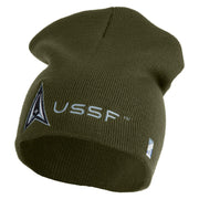 Delta with USSF Symbol Embroidered 8 Inch Short Beanie - Olive OSFM