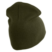 Delta with USSF Symbol Embroidered 8 Inch Short Beanie - Olive OSFM