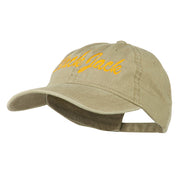 Black Jack Embroidered Washed Cap