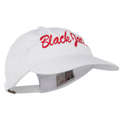 Black Jack Embroidered Washed Cap