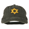 Jewish Star of David Embroidered Washed Cap