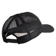 U.S. Marine Corps 4th Marine Division Embroidered 6 Panel Structured Cotton Twill Mesh Cap Made in USA - Black OSFM