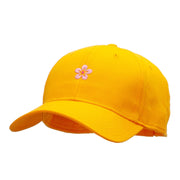 Cherry Blossom Embroidered Low Profile Cap